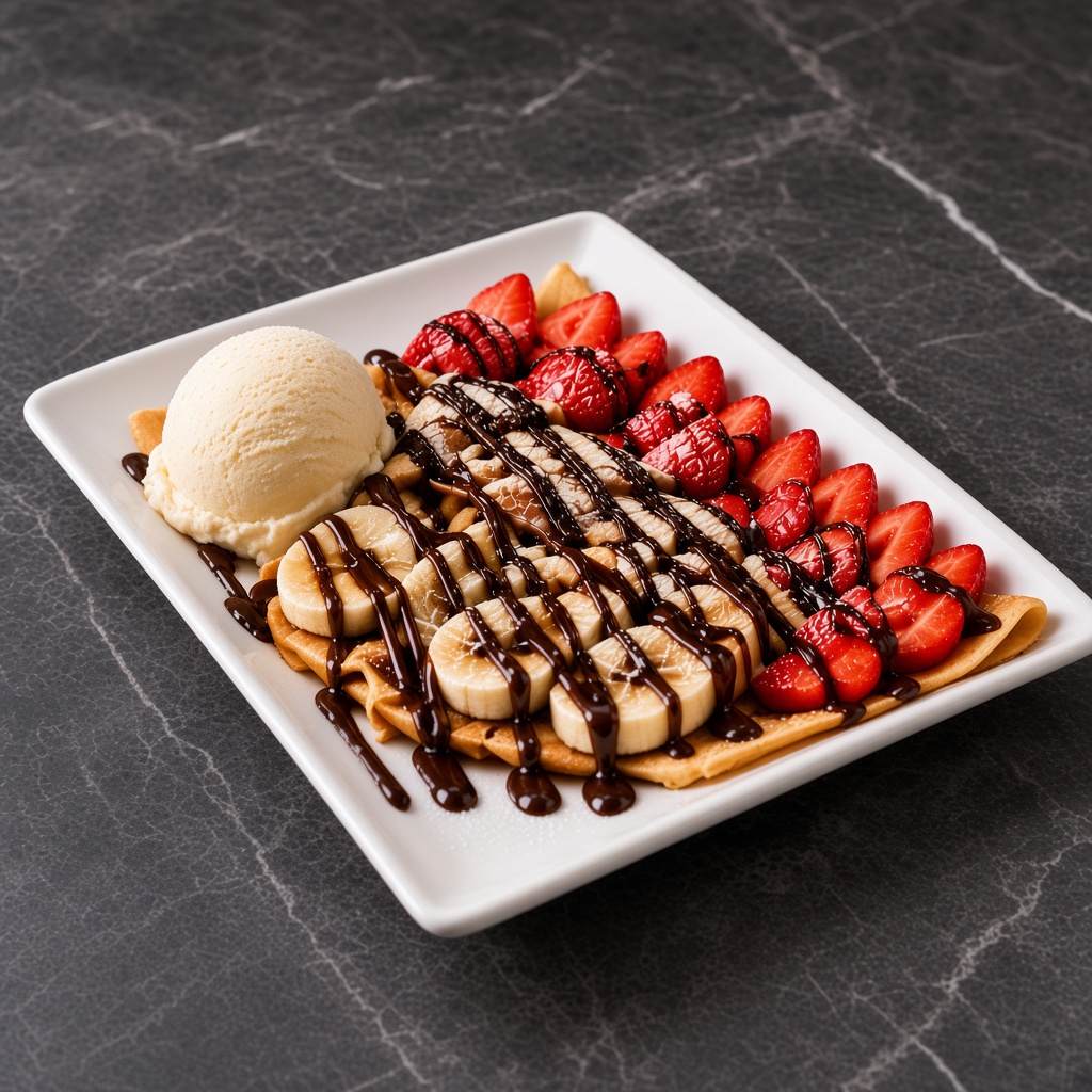 Strawberry Banana Crepe